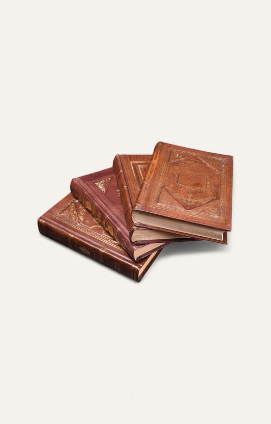 Leather Decorative Book Set
