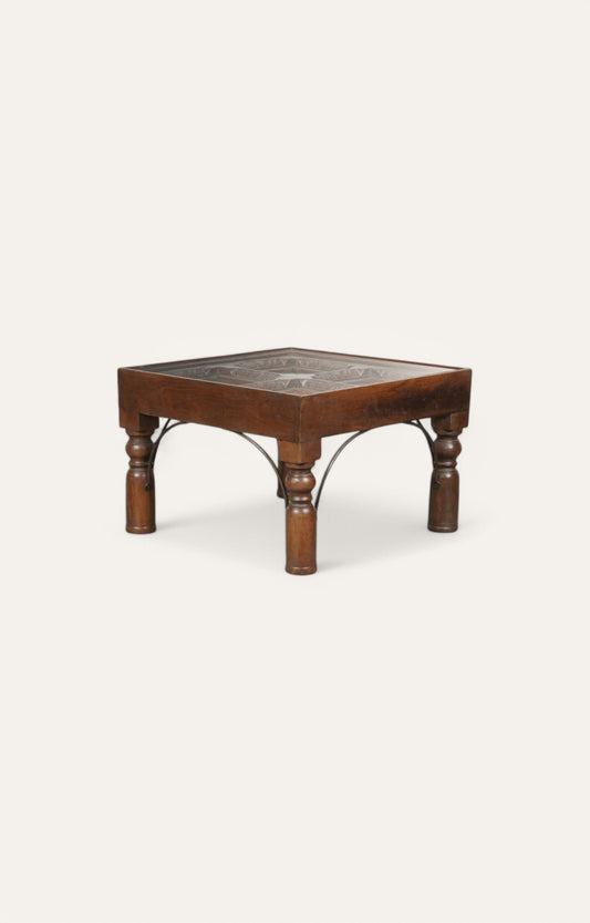 Rajasthani Hand Carved Side Table