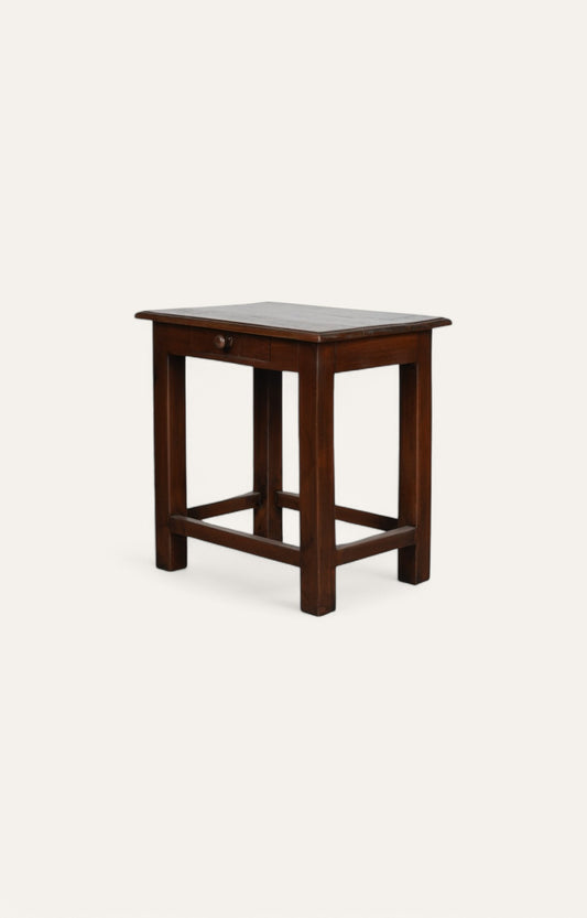 Classic Wooden Side Table with Storage Drawer