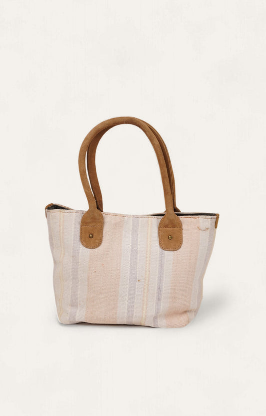 The Blush Weave Cotton Tote Bag