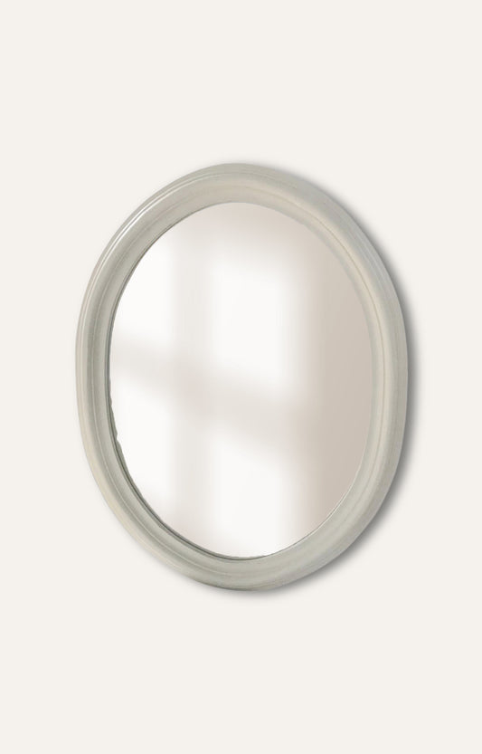 Elysia Oval Minimal Beige Mirror Sale price