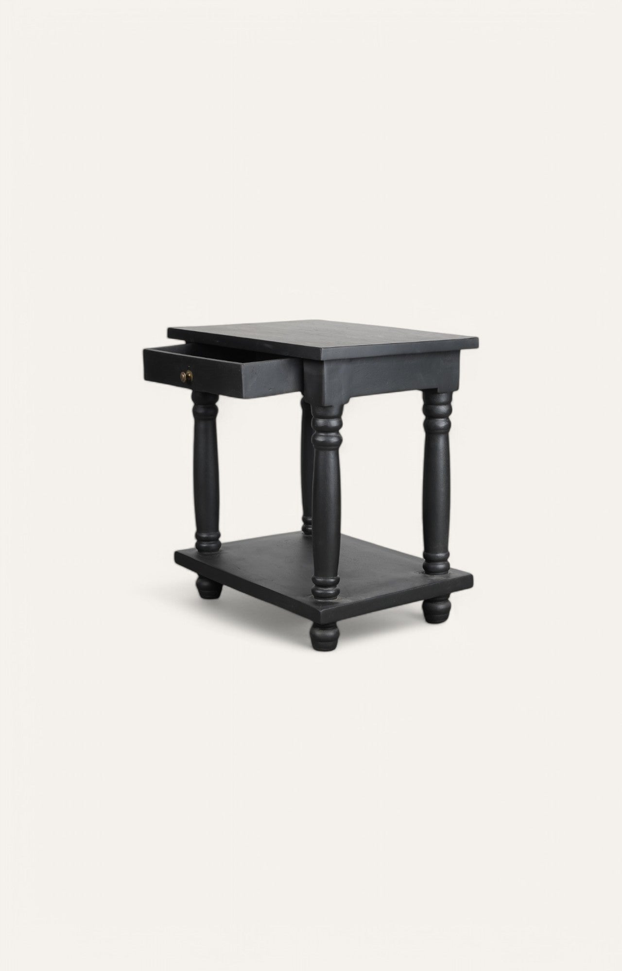 Black Wooden Side Table