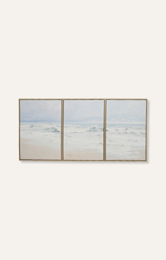 Heaven Beach Canvas Print Wall Art Set of 3