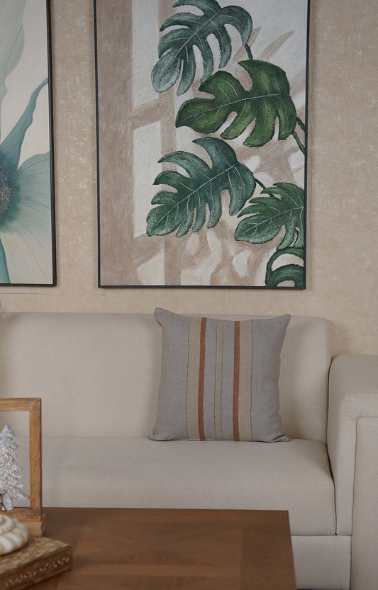 Refined Rust: Cotton Cushion Cover