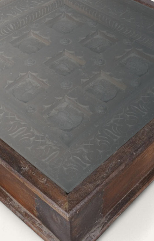 Haveli Hand Carved Side Table