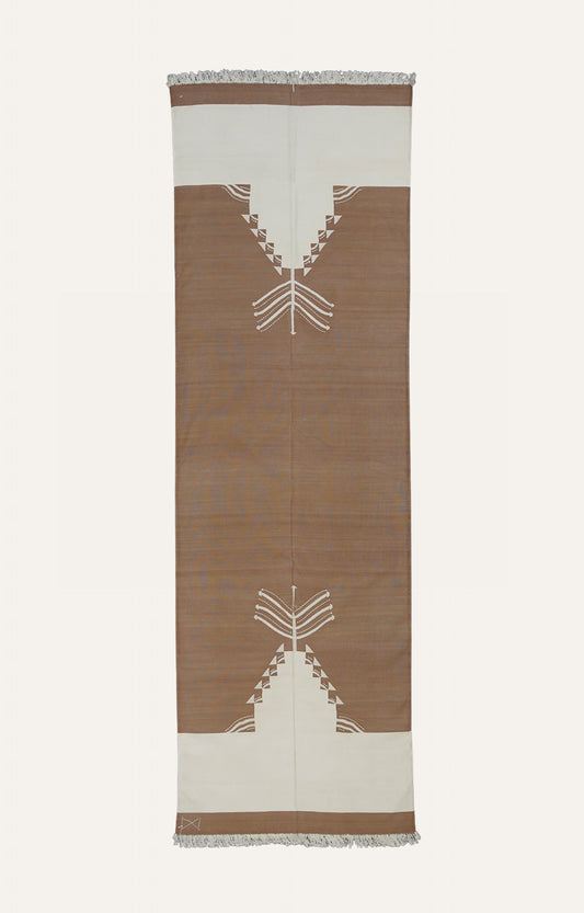 Earthy Handwoven Cotton Rug