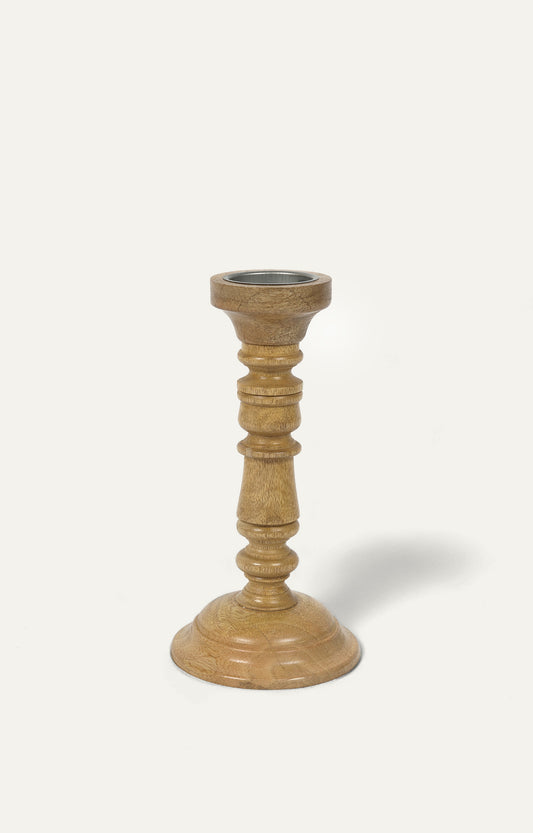 Wood Pillar candel stand