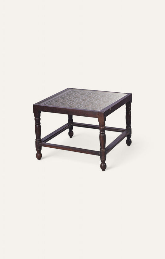 Royal Hand Carved Wooden Side Table