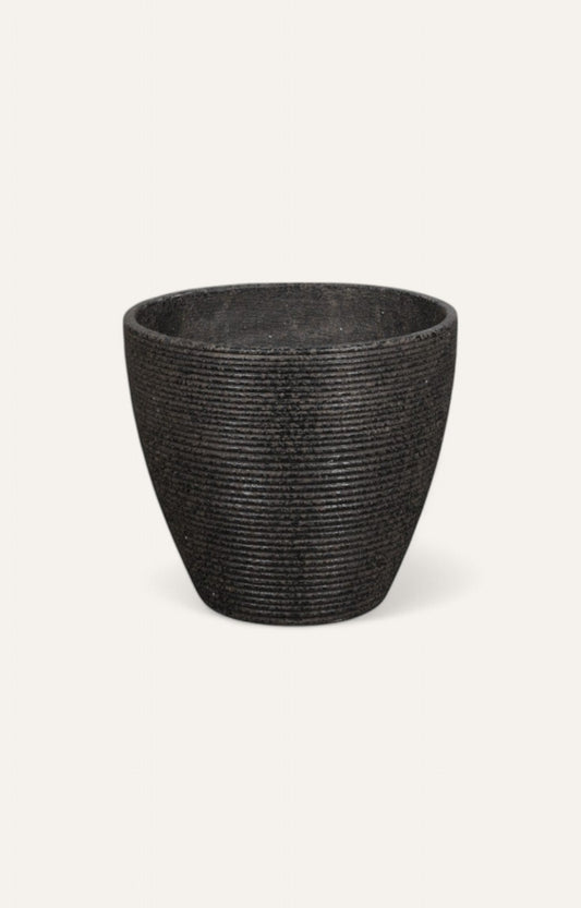Matte Charcoal Planter – Big