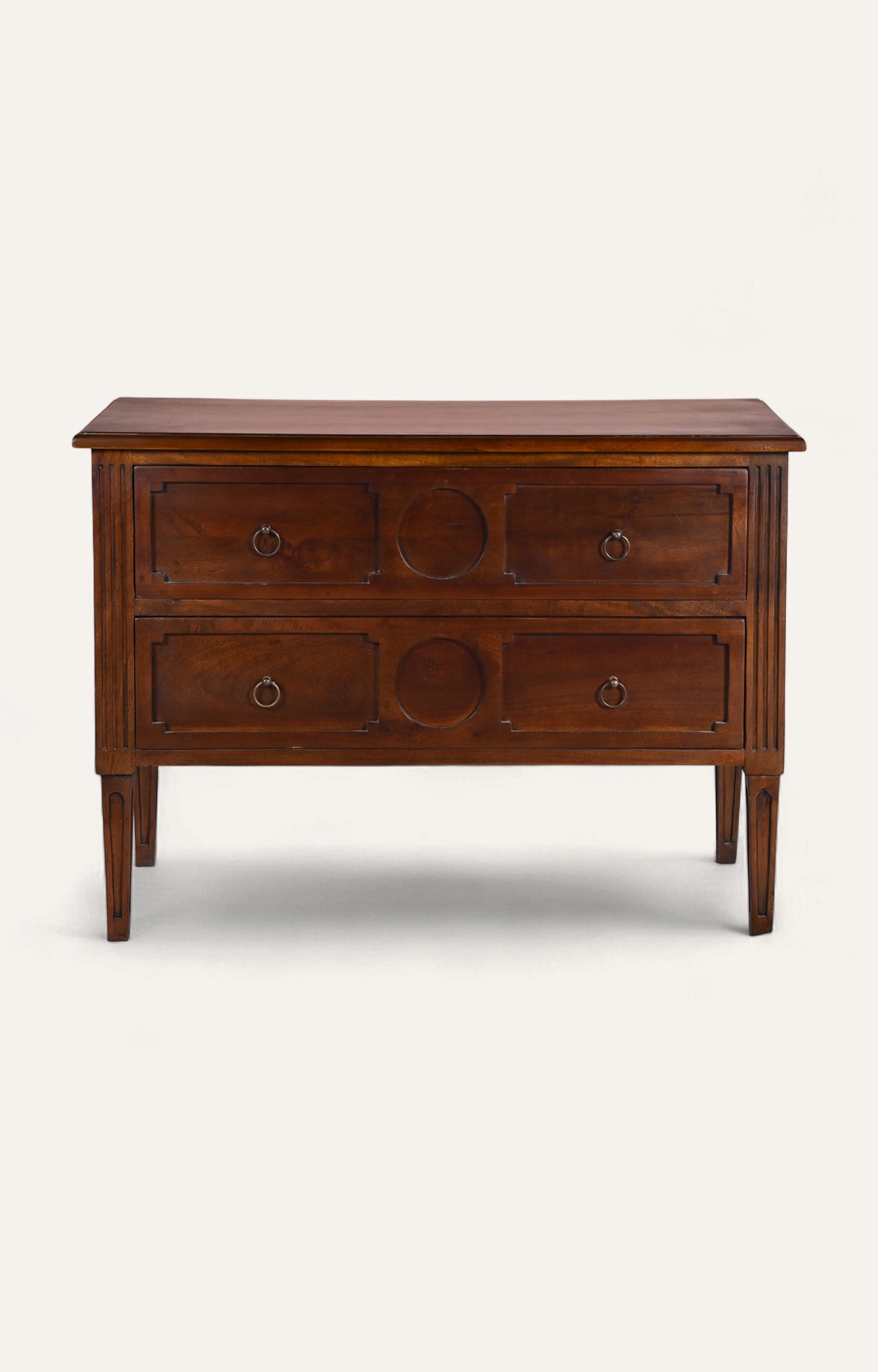 Classic Solid Wood Two-Drawer Chest