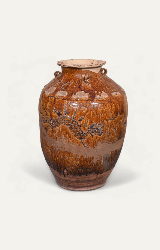 Stoneware Dragon Pot