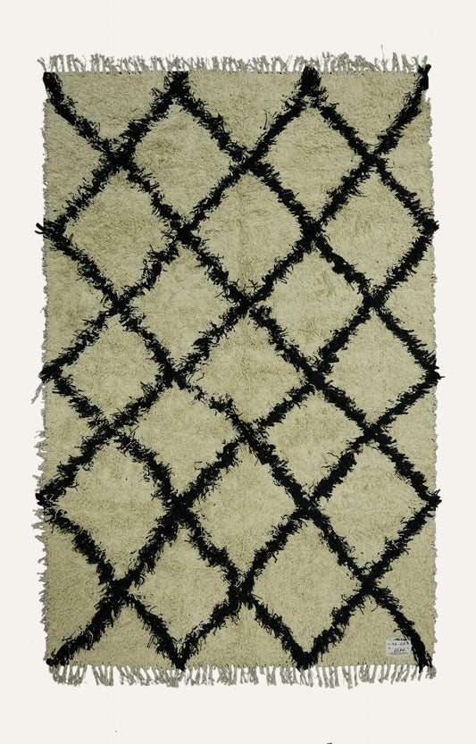 Moroccan Shaggy Rug with Tassels
