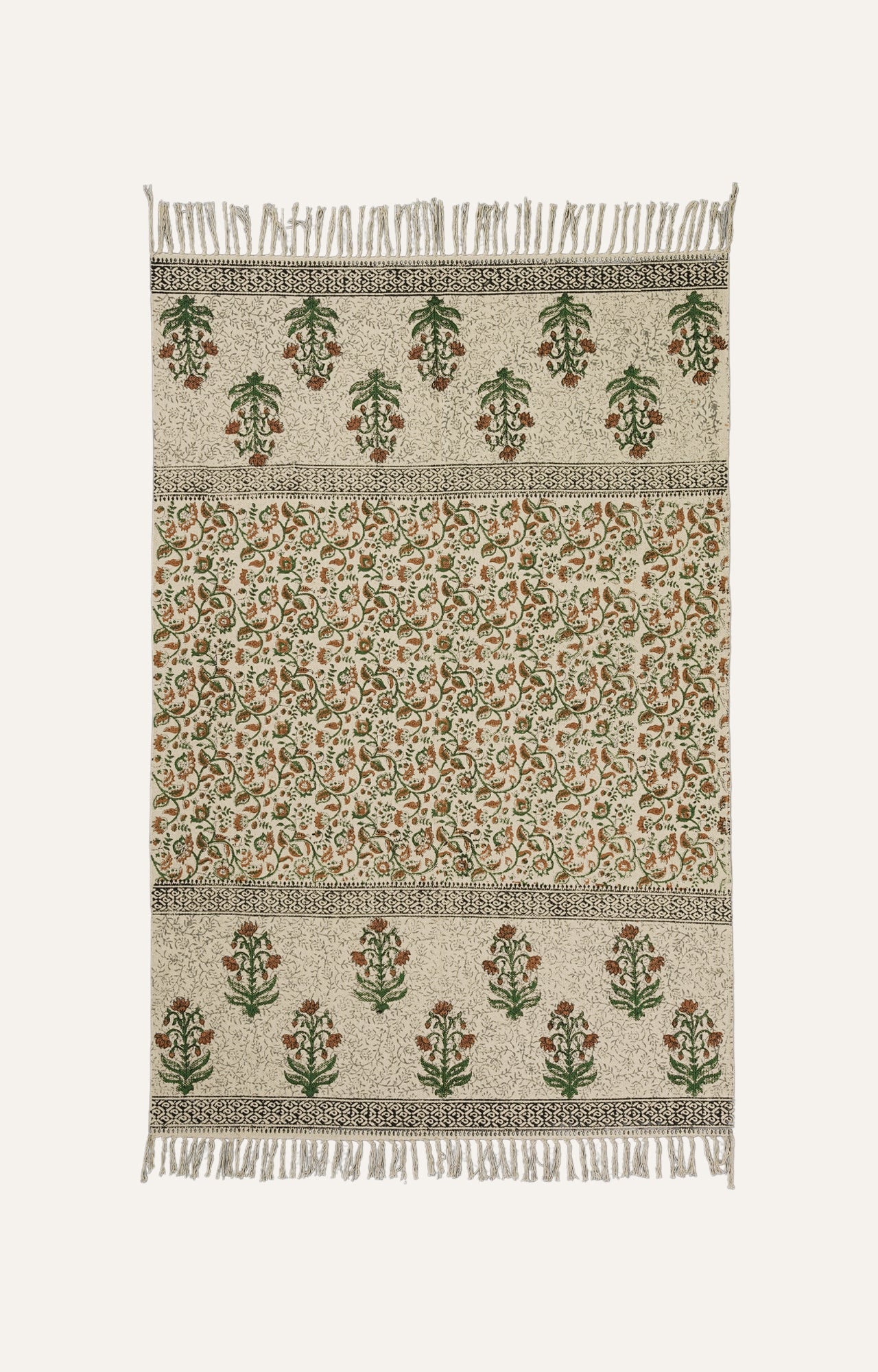 Blossom Block Print Throw