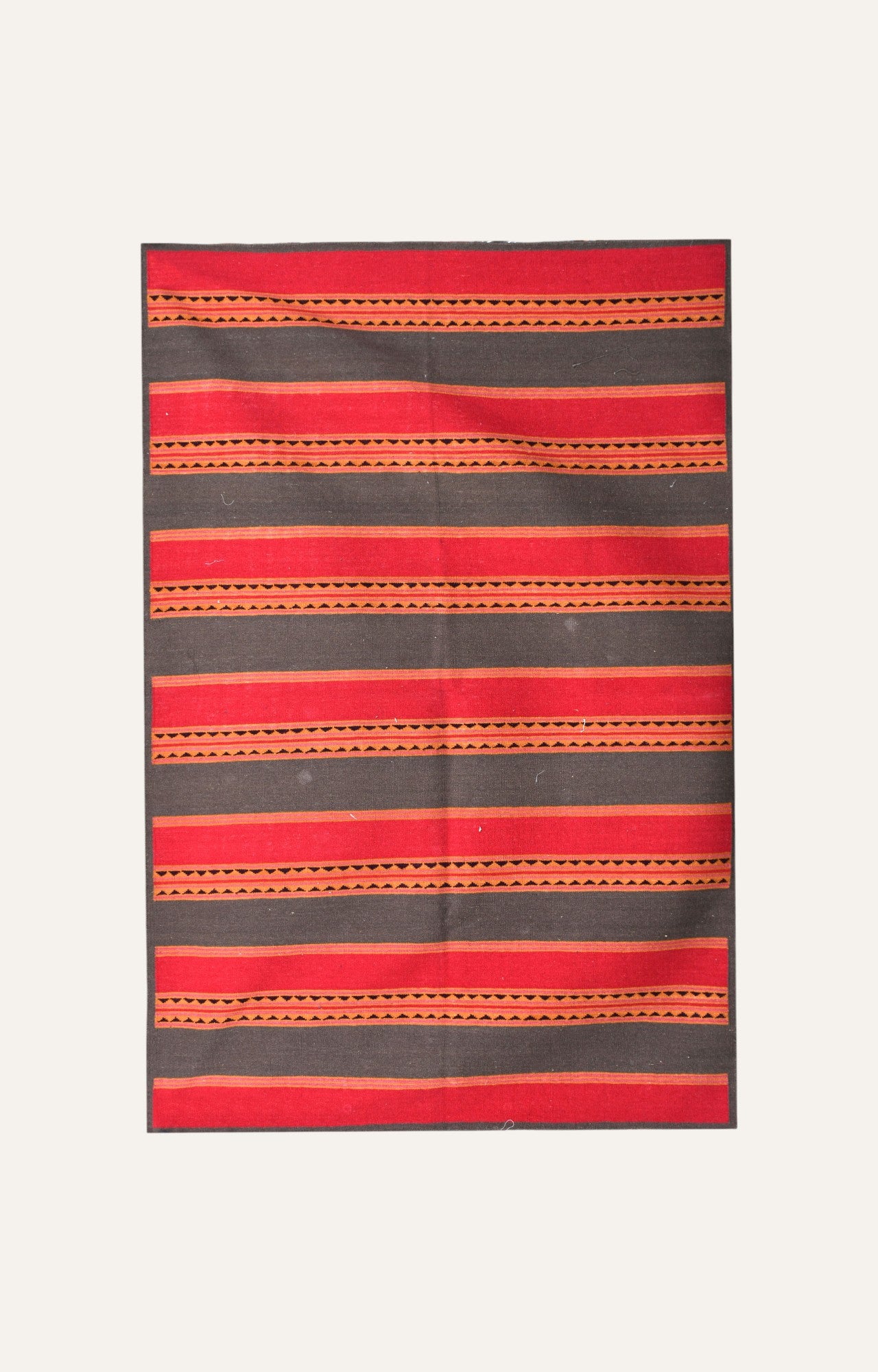 Vibrant Stripes Woolen Rug