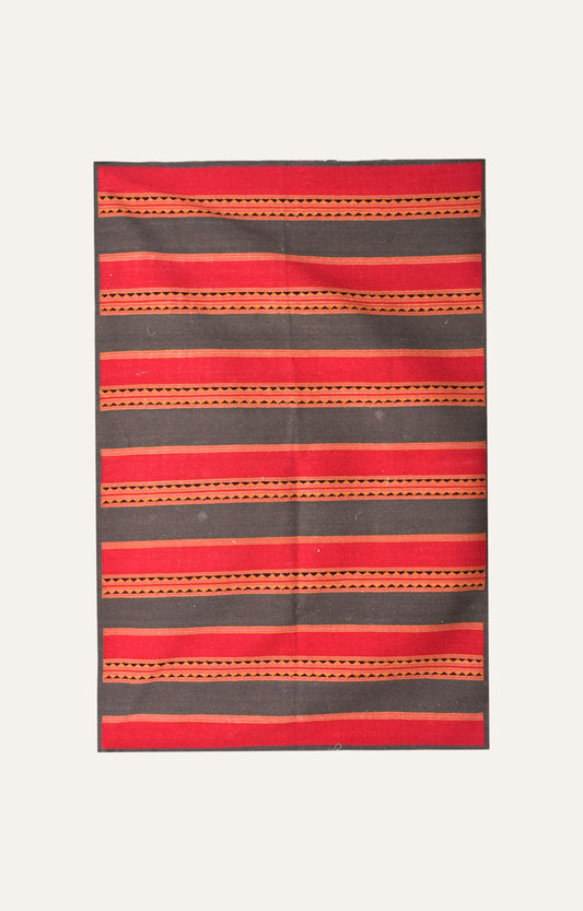 Vibrant Stripes Woolen Rug