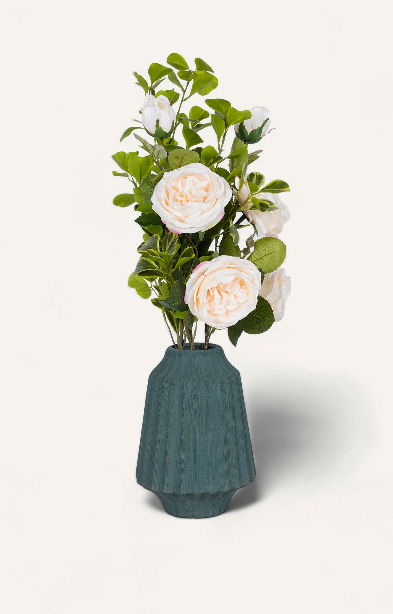 Cobalt Blue Striped Vase