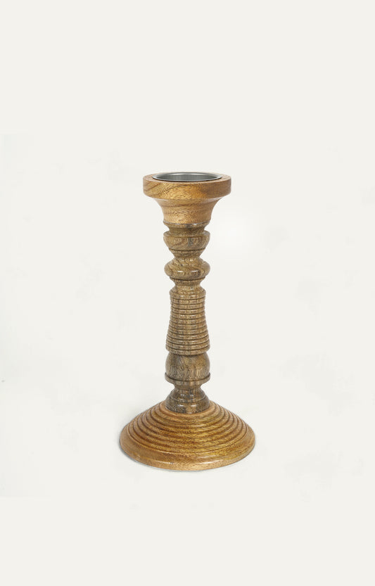 Wooden Spiral candel stand