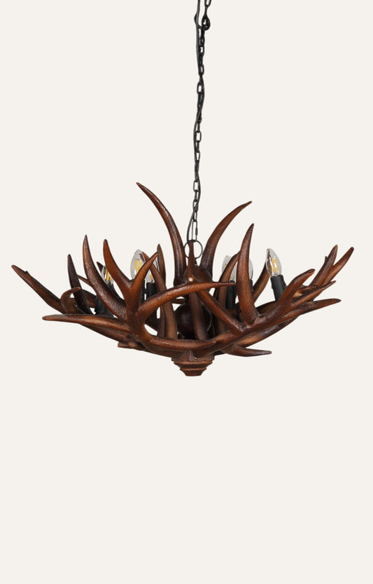 Rustic Farmhouse Antler Chandelier