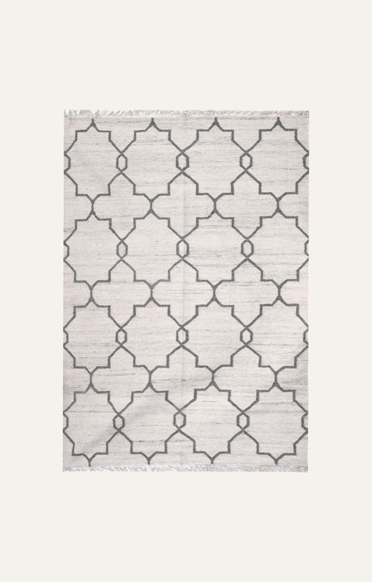 Woolen Geometric Pattern Rug