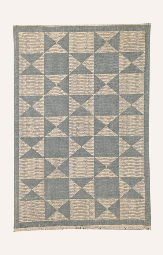 Handwoven Argyle Geometric Area Rug