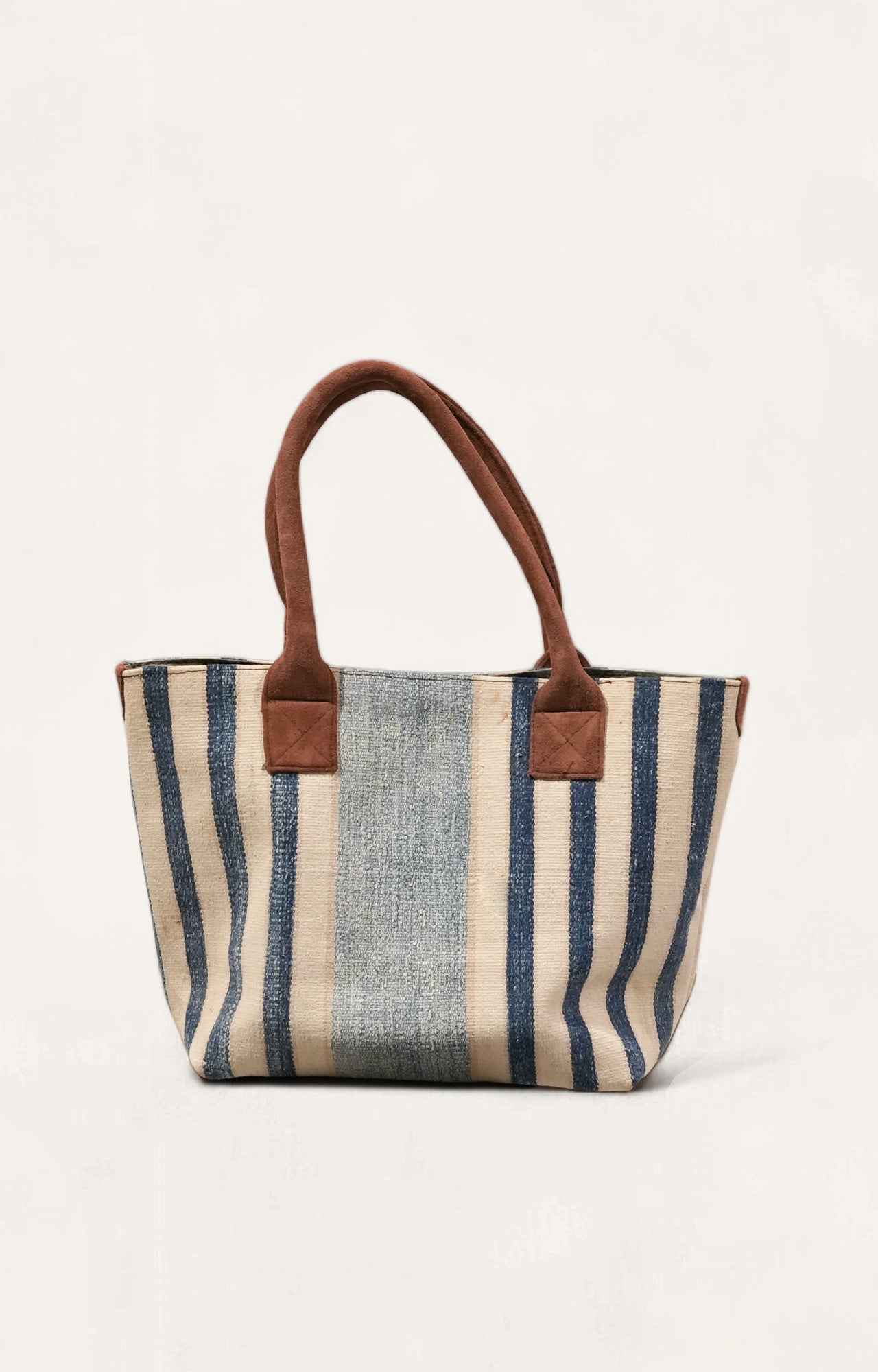 Striped Handwoven Cotton Tote Bag