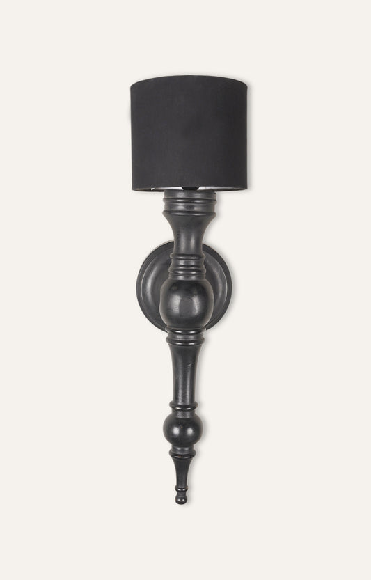 Wall Light in Black Casement Sconce