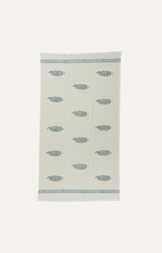 Heritage Blooms: Handprinted Ethnic Towel