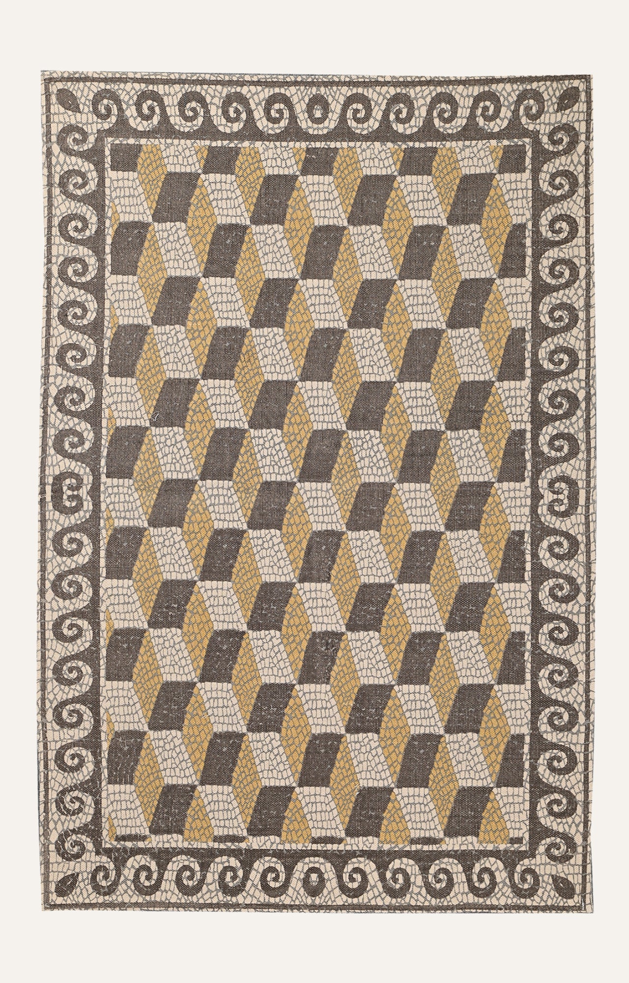 Honeycomb Trompe-Lili Cotton Rug