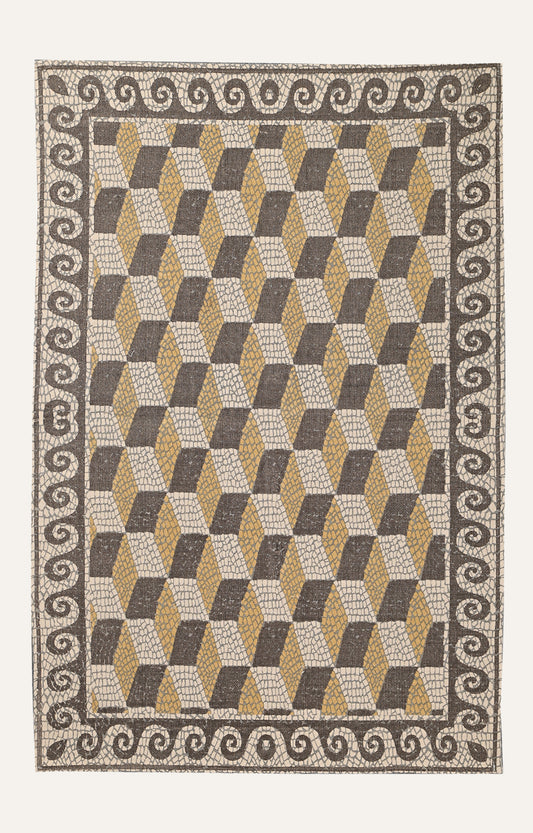 Honeycomb Trompe-Lili Cotton Rug