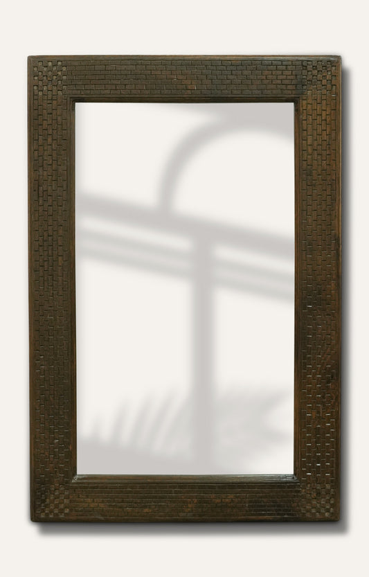 Brown Frame Mirror