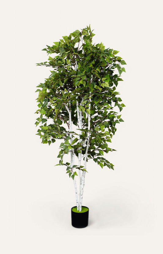 Artificial Birch Leaf Tree – 7 Feet