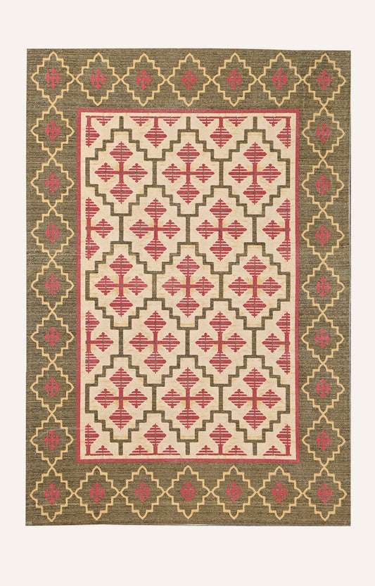 Tranquil Pattern Screen Printed Rug