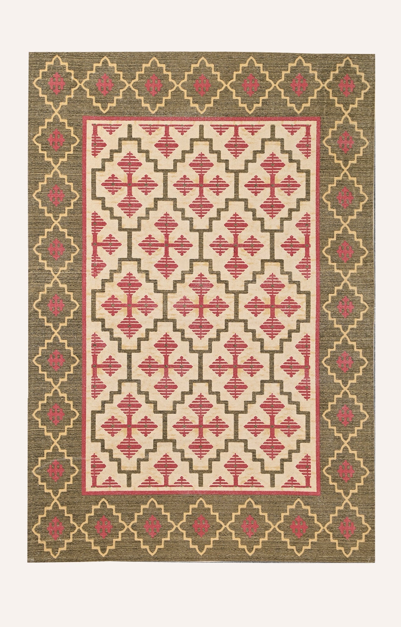 Tranquil Pattern Screen Printed Rug
