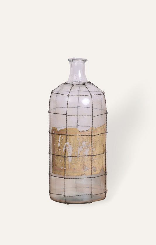 Grillework Glass Flower Vase/bottle