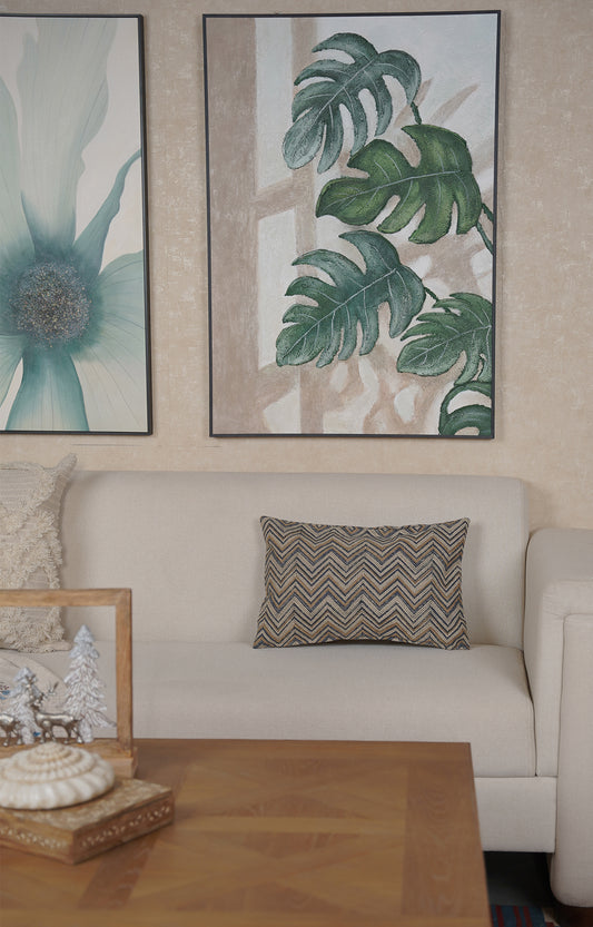 Zigzag Chevron Cotton Cushion Cover