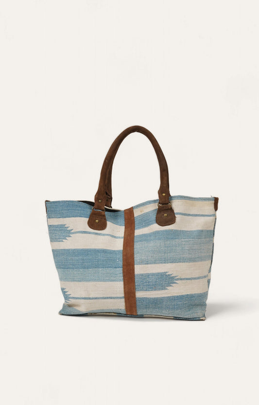 Washed Blue Tote Bag