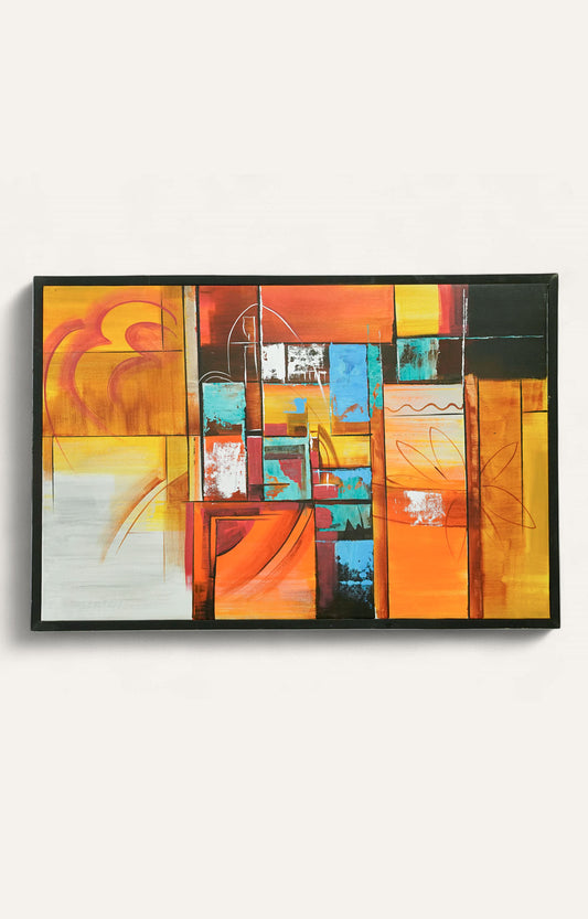 Warm Tone Abstract Painting