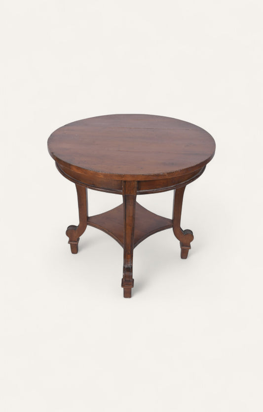 Round Wooden Side Table