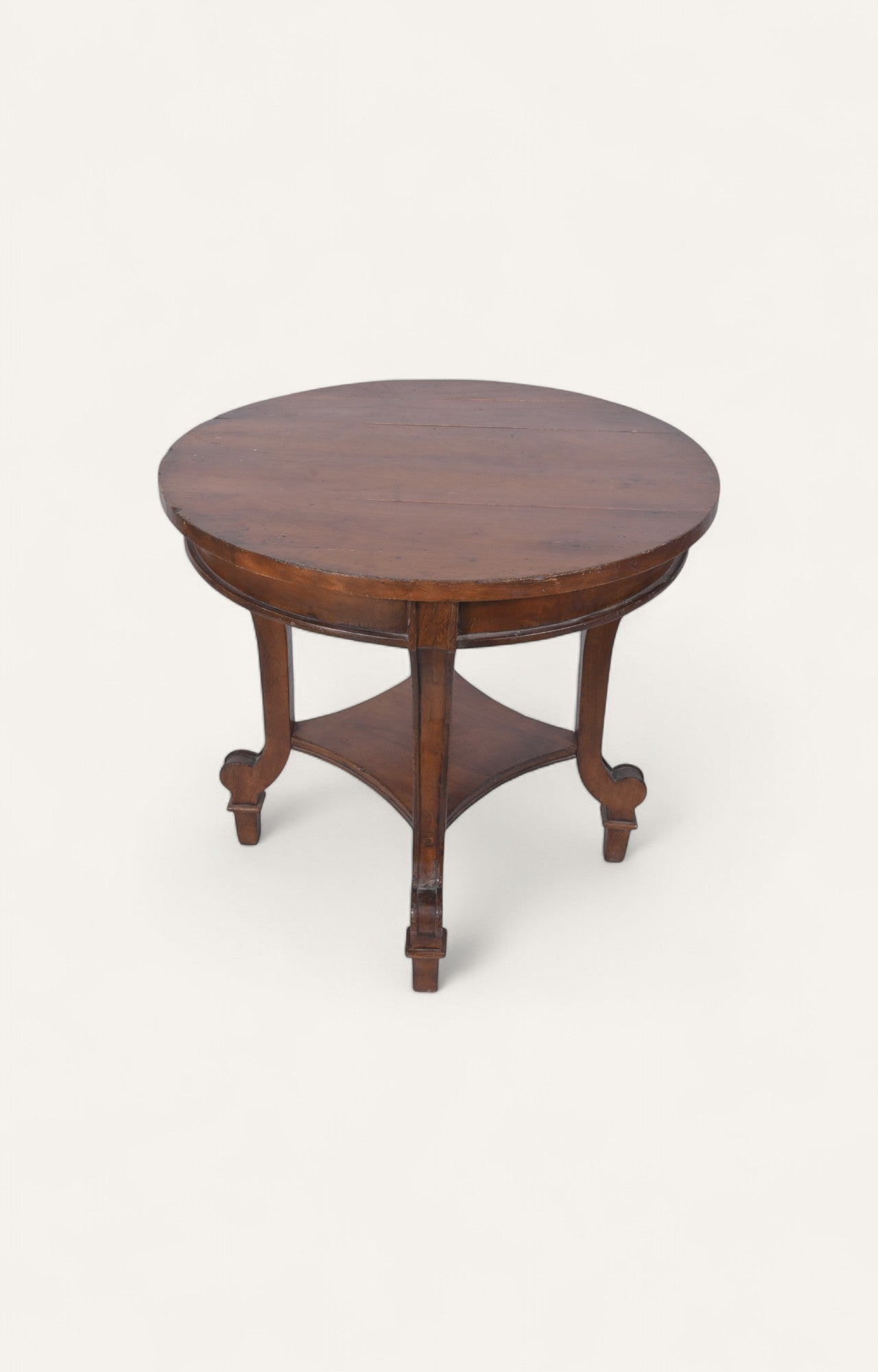 Round Wooden Side Table