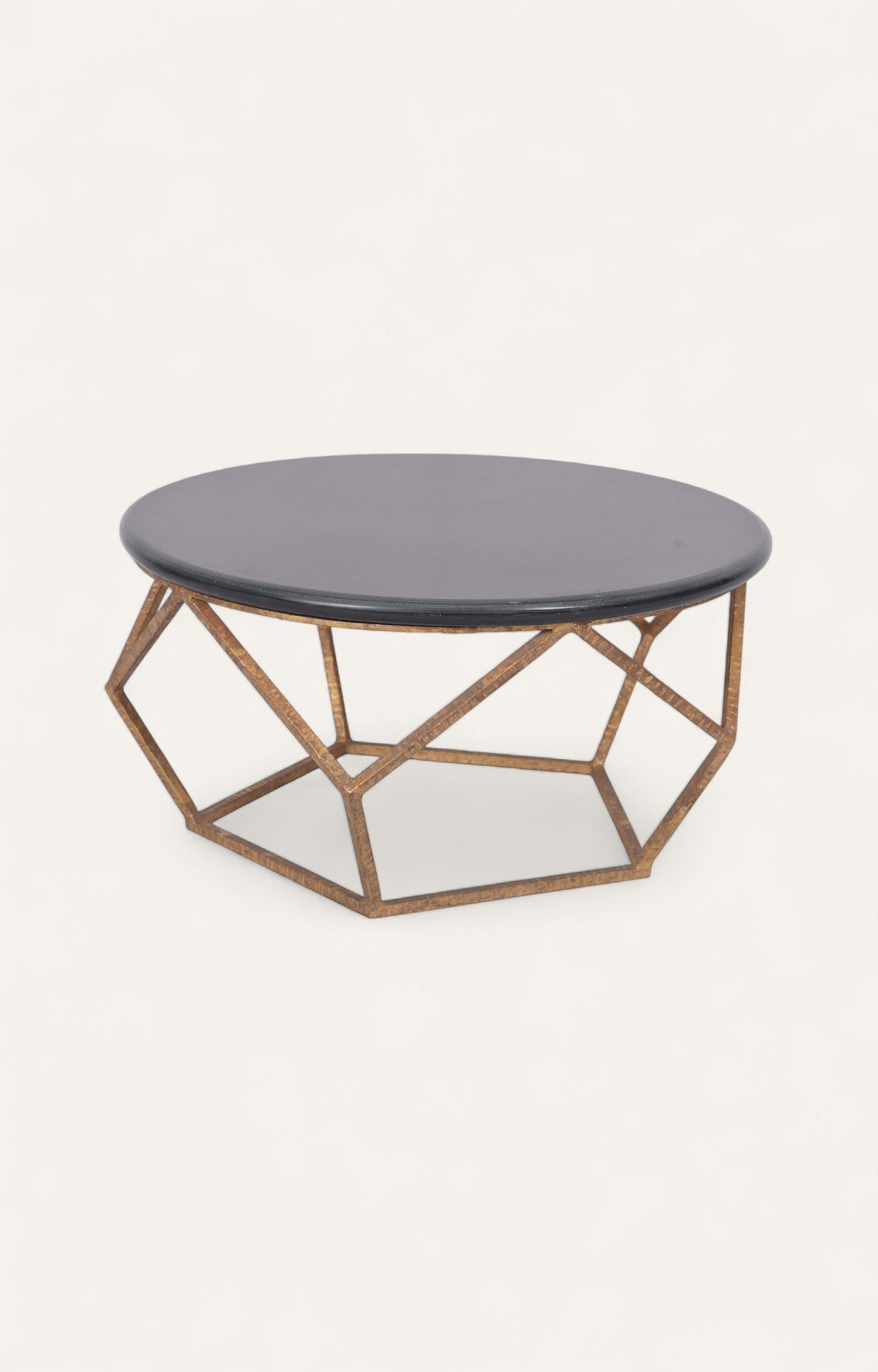 Diamond Pattern Metal Frame Coffee Table