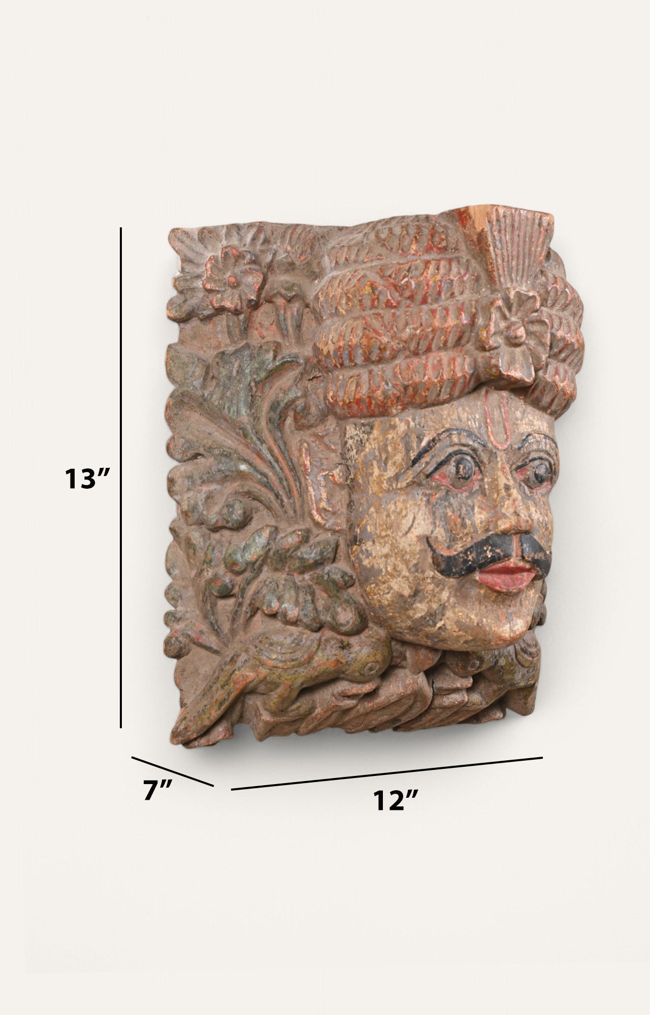 Traditional Wooden Wall Mask