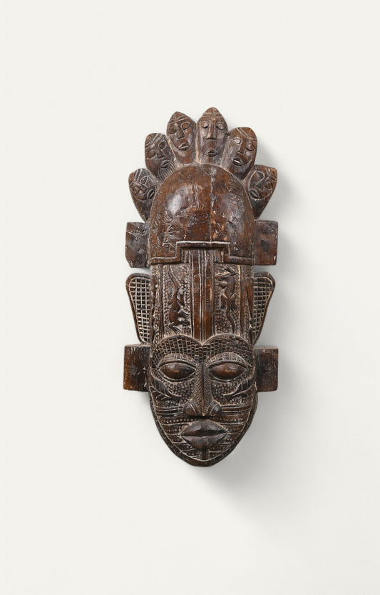 Wooden Hand Carved Tribal Mask
