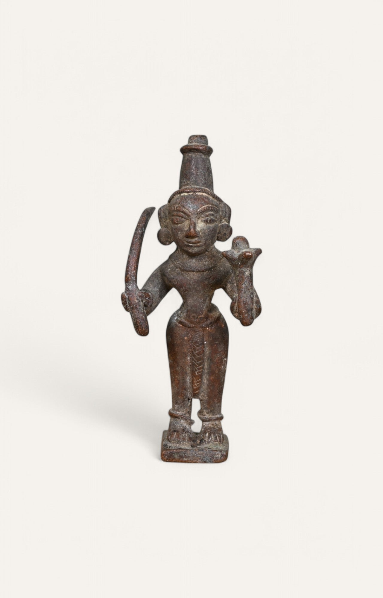Warrior with Sword Brass Antique Sculpture