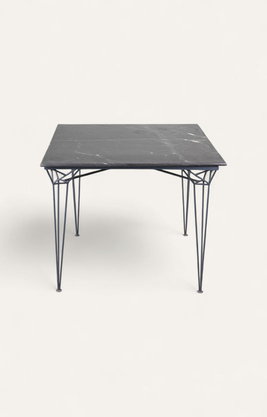 Black Marble Top Square Table
