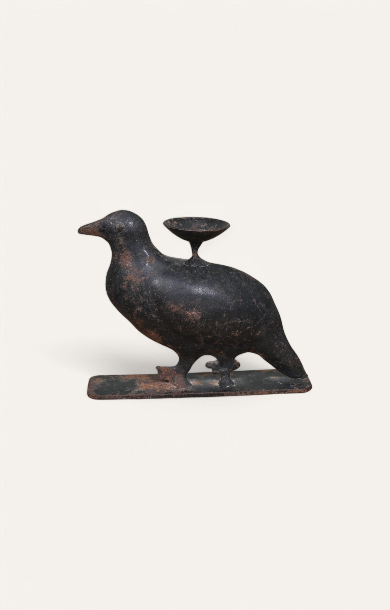 Bird Brass Figurine Candle Holder