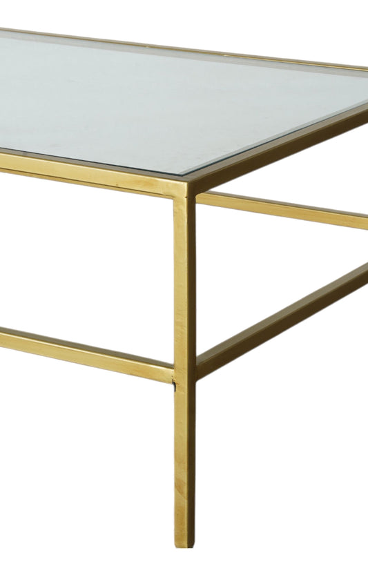 Metal With Glass Coffee Table