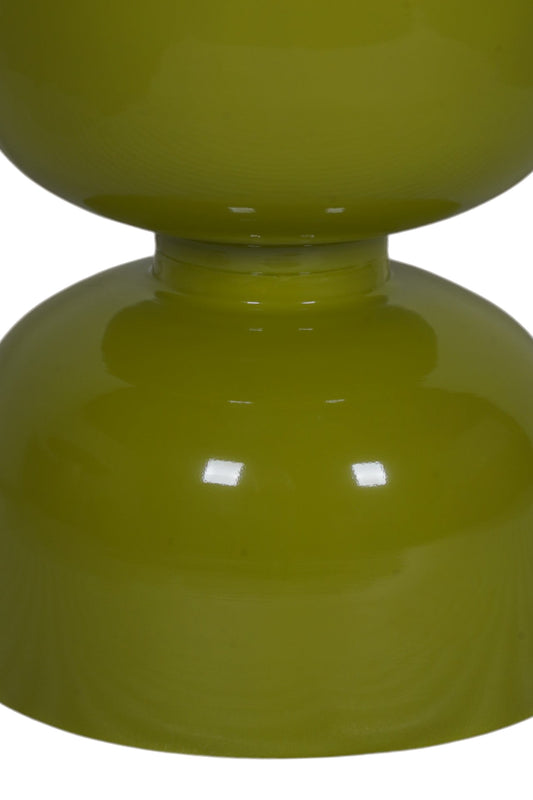 Soft Sage Olive Hourglass Fiber Stool