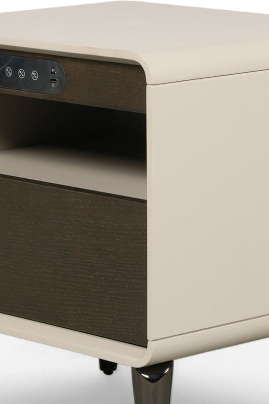 Modern Nightstand with Wireless Charging and USB Port