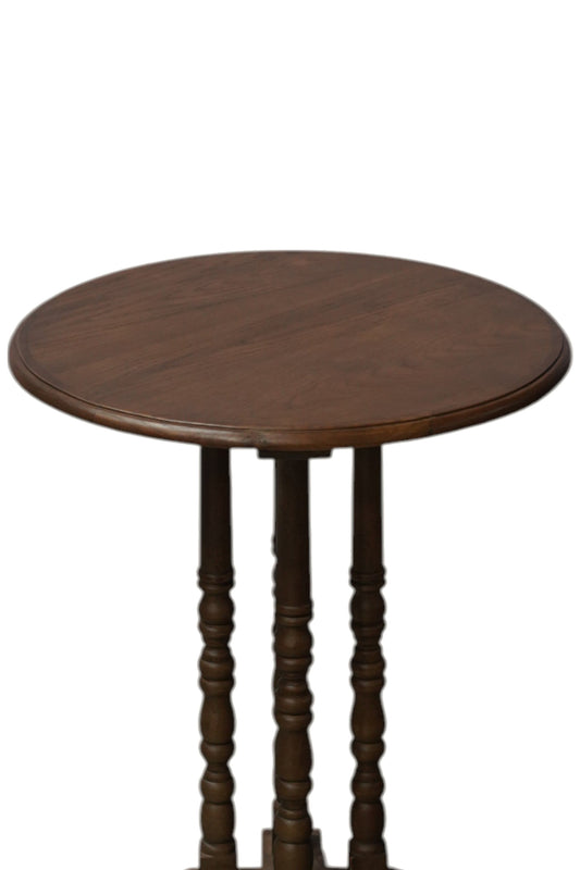 Tri spindle side table