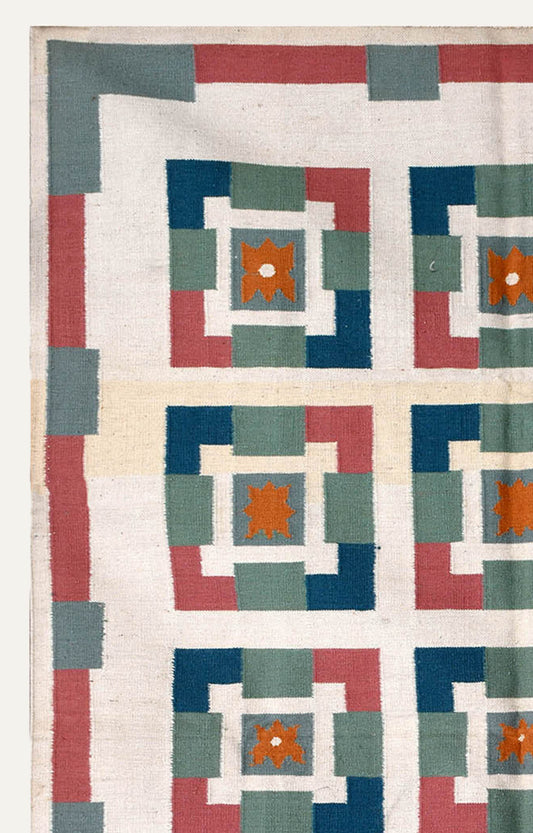 Geometric Mosaic Handwoven Rug